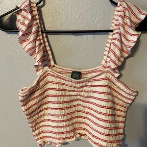 Wild Fable ruffle sleeve tank top. Size M.